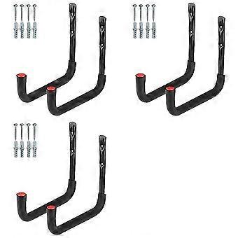 6x Kayak Racks Heavy Duty Wall Mounted Kayak Storage Hooks Kayak Storage Hangers compatible with Canoe Kayak Garage Paddle Board