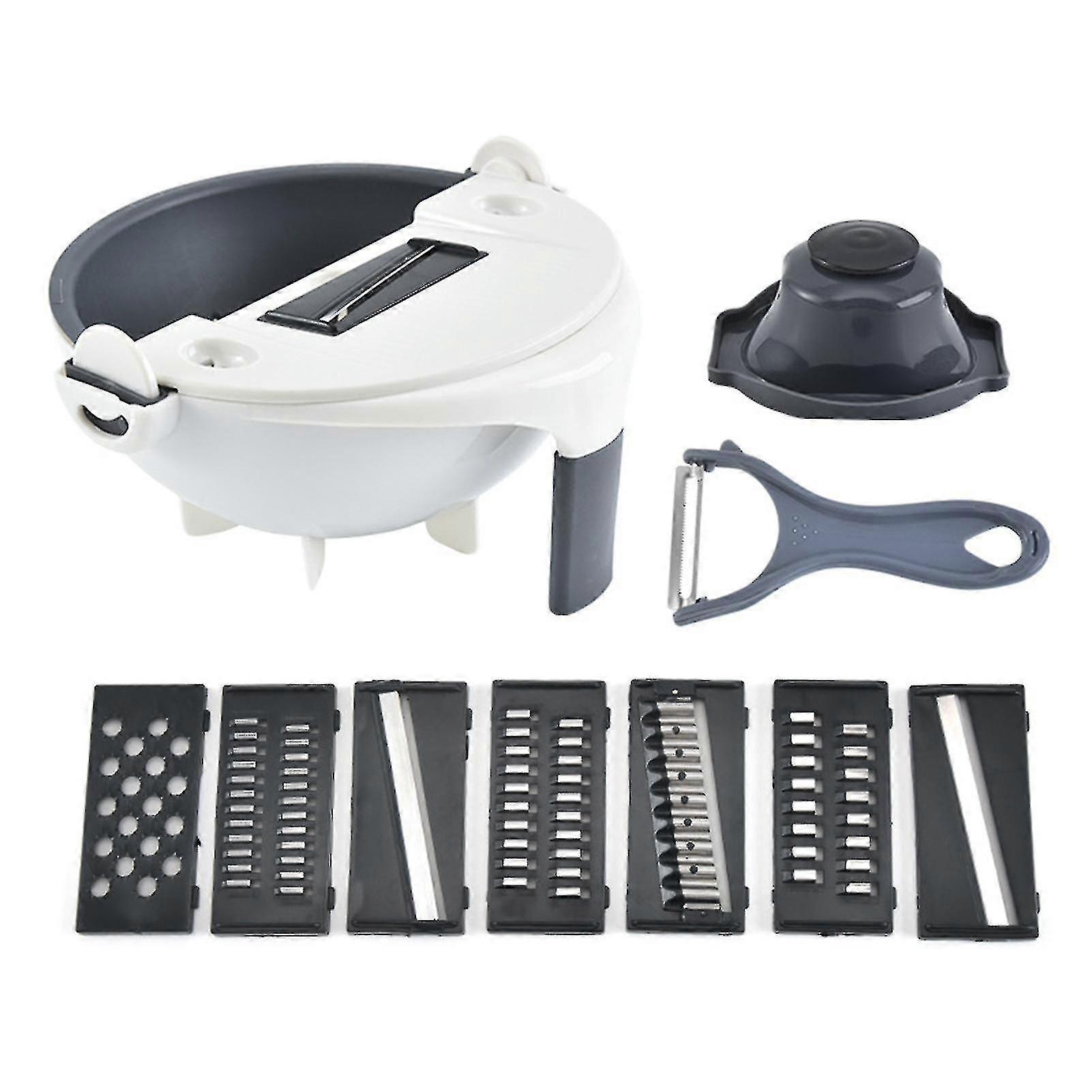 Multifunctional Food Chopper Set With Drainer Basket