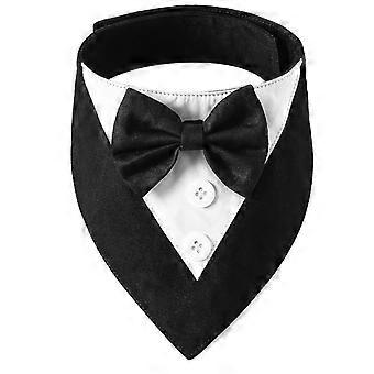 1pc Pet Bow Tie Collar, Adjustable Tuxedo Scarf Bandana for Dogs Cats, Festival Holiday Party Wedding Costume Accessory