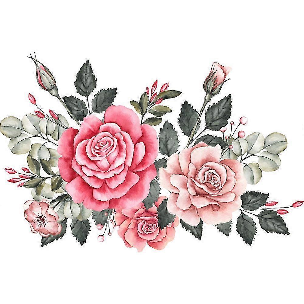 Creative Beautiful Flowers Wall Sticker Removable Wall Decor