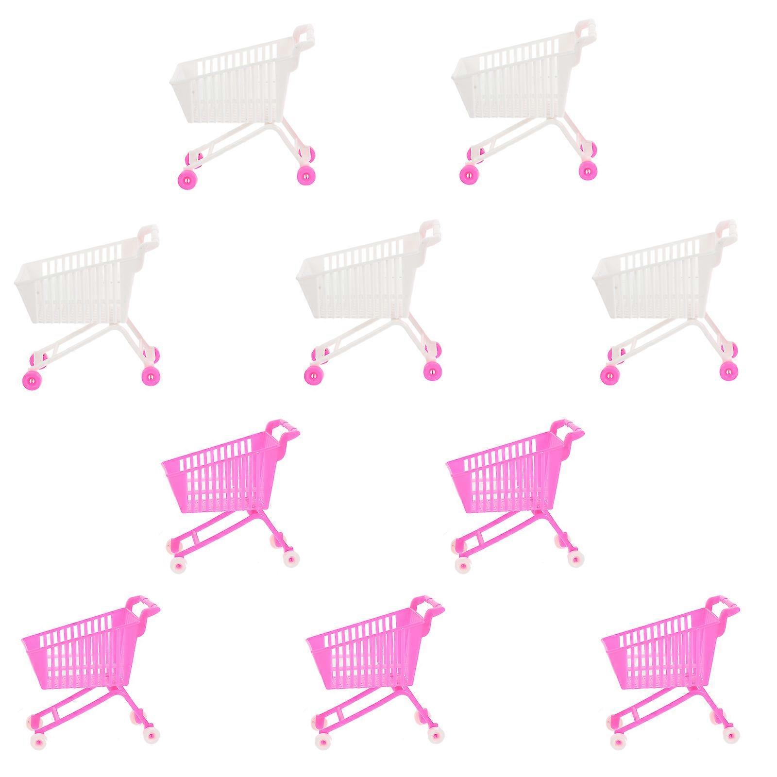 Shopping Cart Model Mini Simulation Plaything for Kids 10Pcs Set