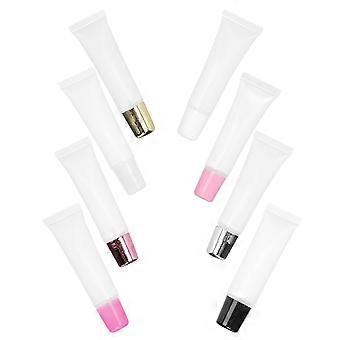 Lip Gloss Tube DIY Empty Lipstick Container for Storage 8Pcs Assorted Color