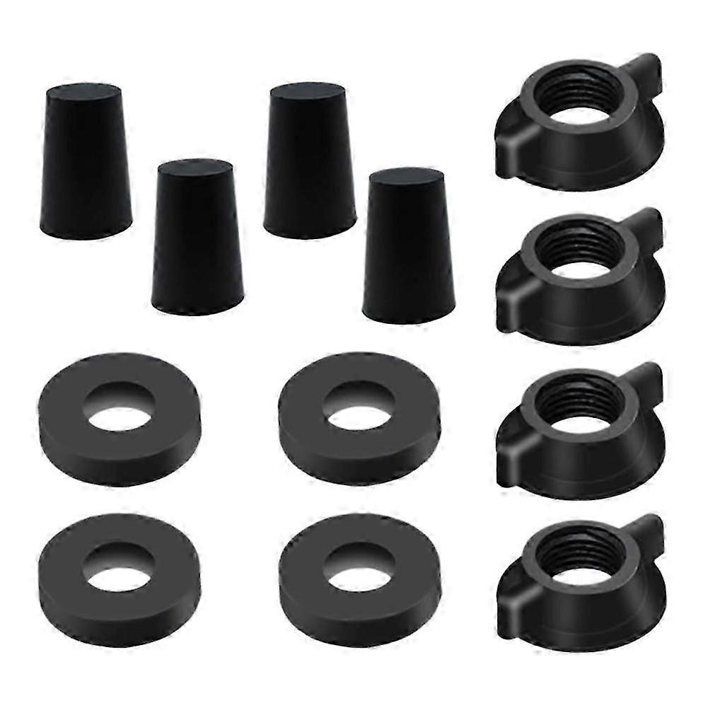 Replacement Kit compatible with Berkey Water Filter System Elements - 4 Wing Nuts, 4 Washers & 4 Silicone Blocking Plugs