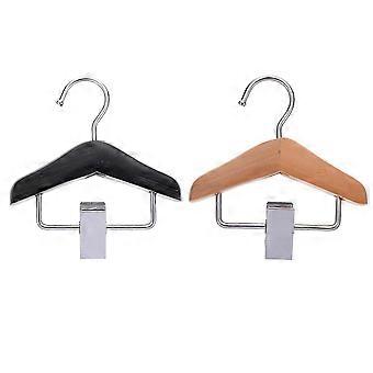 Pet Pants Clip Rack Wood Dog Apparel Hanger 2Pcs for Storage Purpose