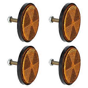 Warning Reflector Bike Lamp Reflectors 4Pcs for Safe Bike Riding