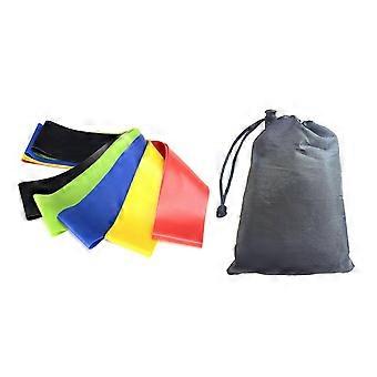 Kaesi 5Pcs Elastische Widerstandsschlaufe Übung Workout Fitness Yoga Band Training Gürtel