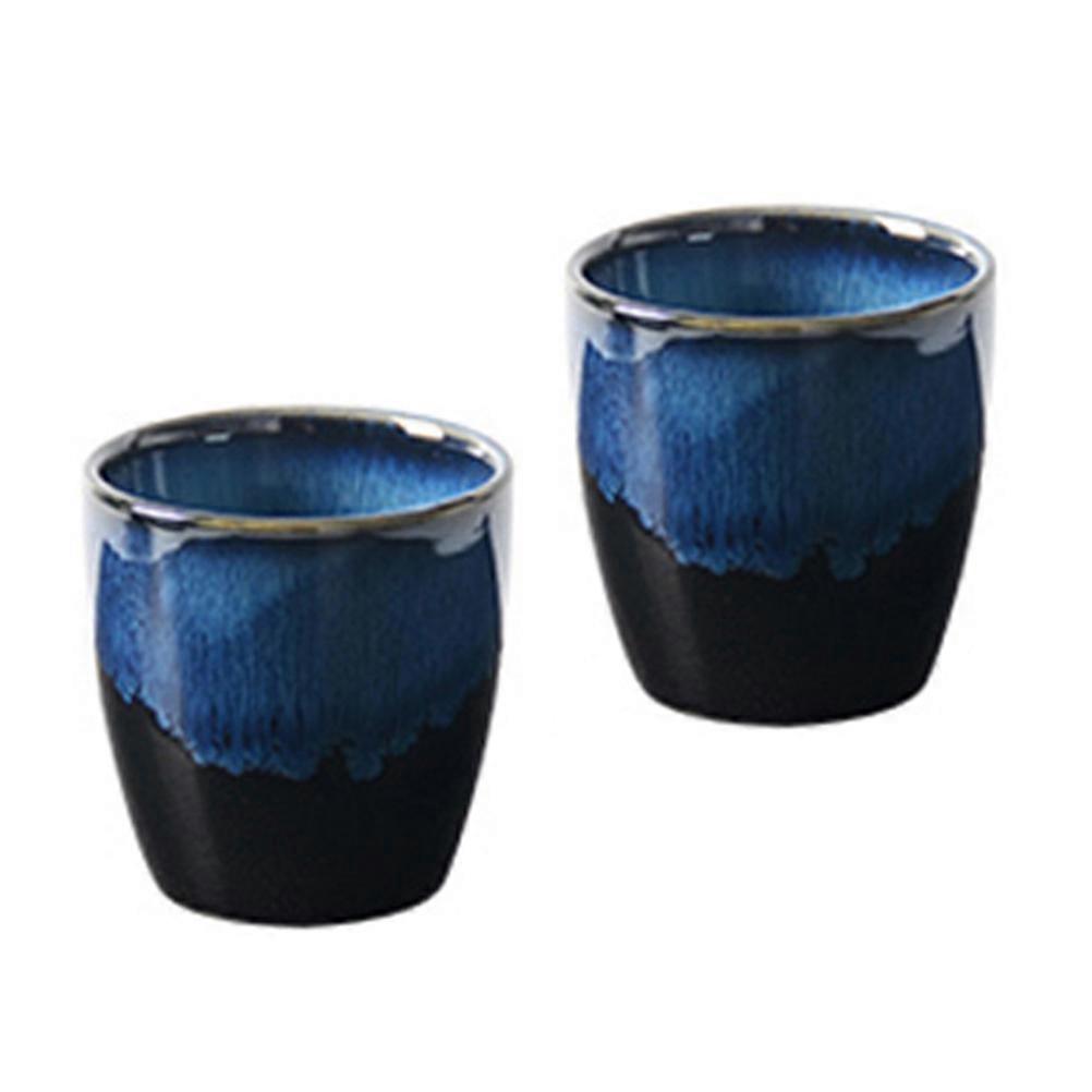 Creative Ceramic Coffee Cup for Drinking Use 2Pcs Mug Set