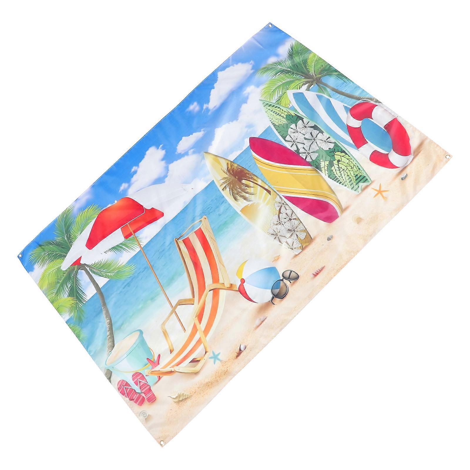 Beach Tapestry Creative Wall Carpet for Decor Multi Color