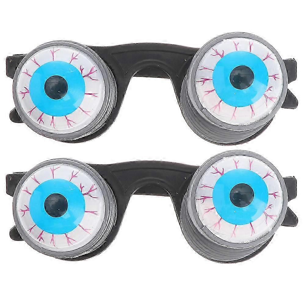 Funny Halloween Eye Ball Glasses compatible with Playing 2Pcs Assorted Props
