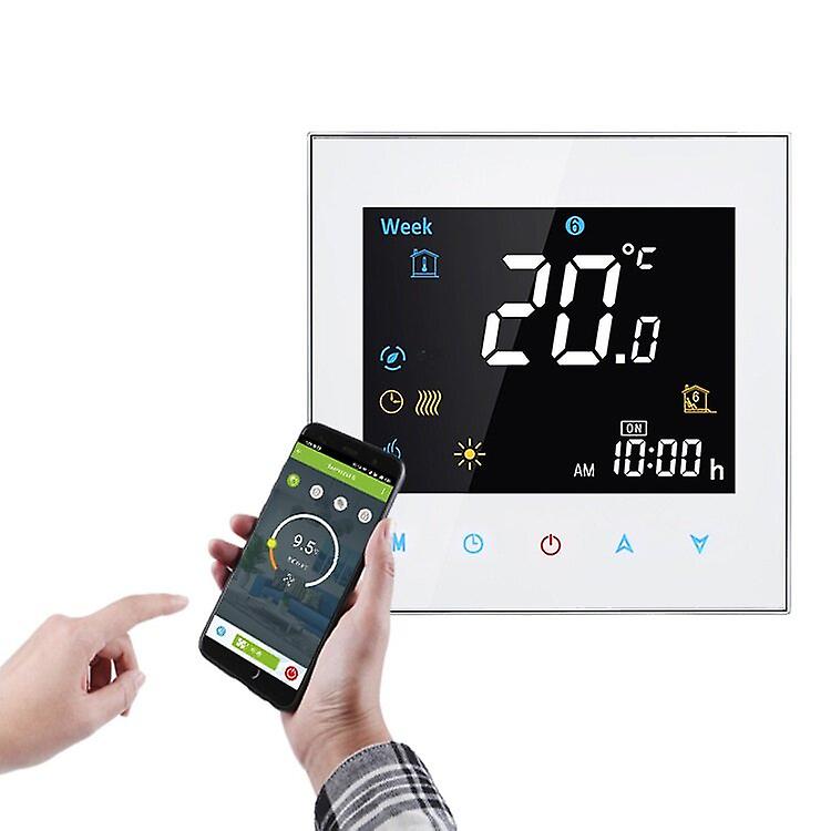 Lcd Touch Screen Smart Wireless Zwave Wall-hung Boiler Thermostat Floor Heating Controller