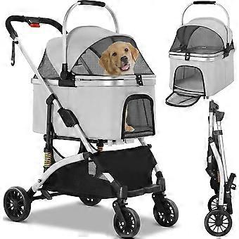 Hundebuggy – Klappbar – 2-in-1 – Ideal für Hunde und Katzen.