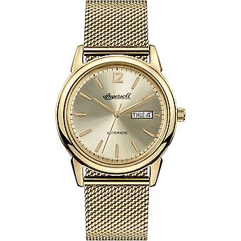 Ingersoll New Haven automatisk analog man Watch med rustfrit stål armbånd i forgyldt I00506