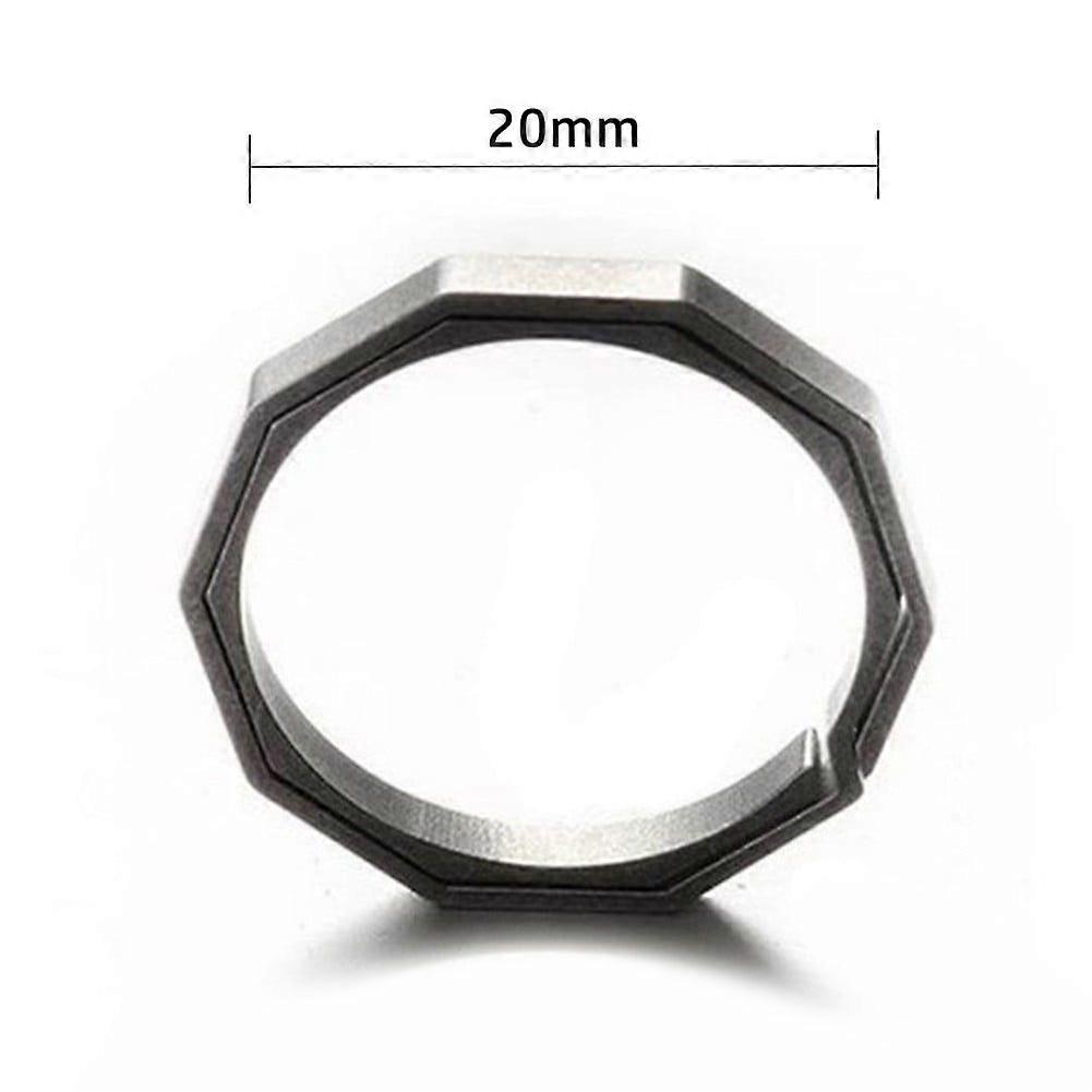 Titanium Alloy Carabiner Hanging Buckle Key Ring Quickdraw Keychain Tool