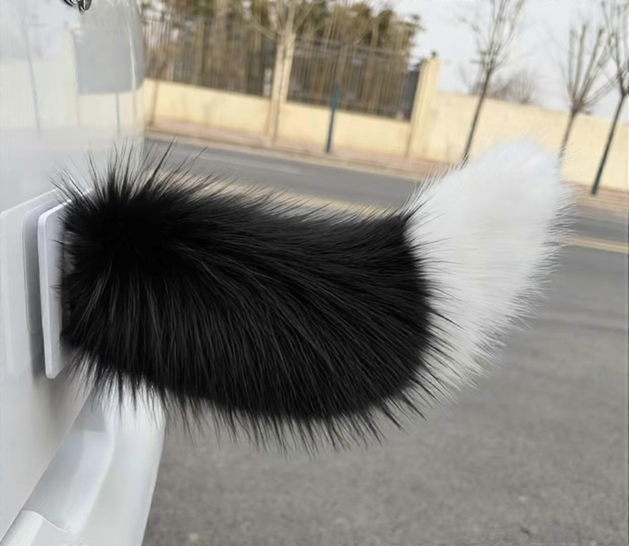 Sound-Sensitive Plush Car Tail