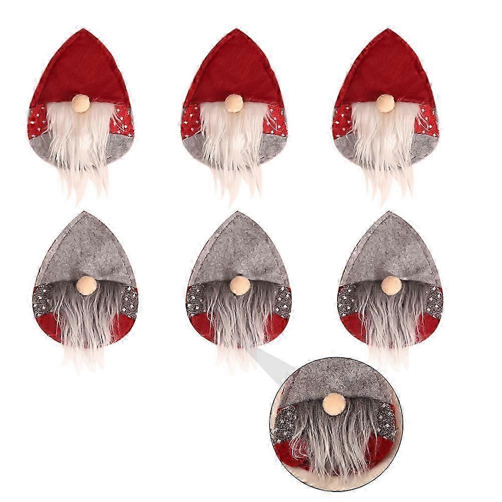Christmas Tableware Holder Silverware Set for 6Pcs Holiday Table Decor