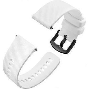 Silicone Quick Release Watch Straps for Men Women, Rubber Replacement Watch Bands, Strap Width 20mm.white core