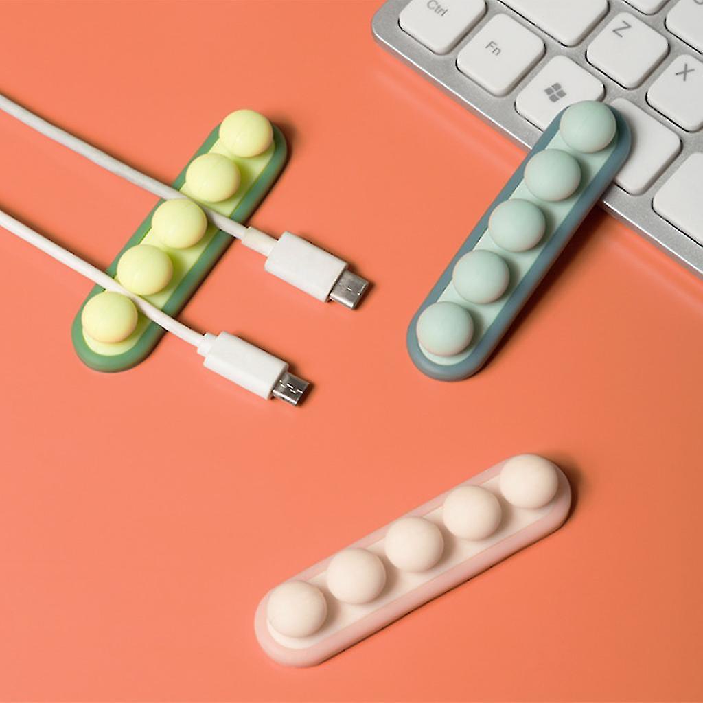 Cable Holder Silicone Usb Desktop Tidy Winder Management Cable Organizer
