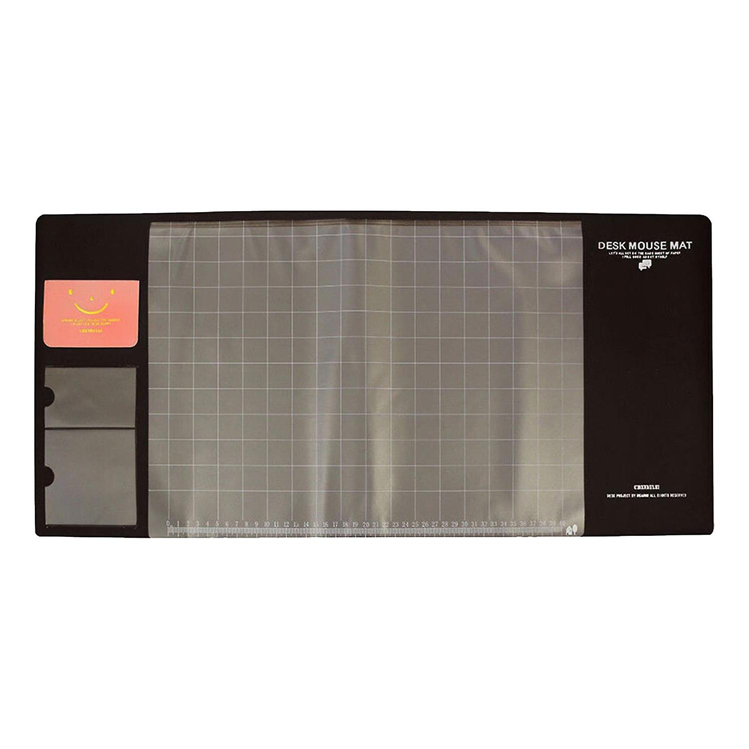 AQ Multifunctional & Eco-friendly Office Desk Mouse Mat PVC+DS Material, Brown