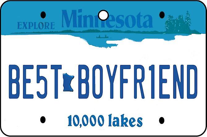 Minnesota - Best Boyfriend License Plate Car Air Freshener