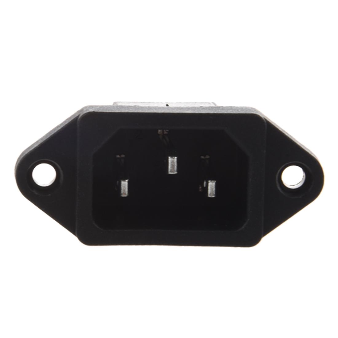 IEC 320 C14 Male Plug 3 Pins PCB Panel Inlet Socket Connector