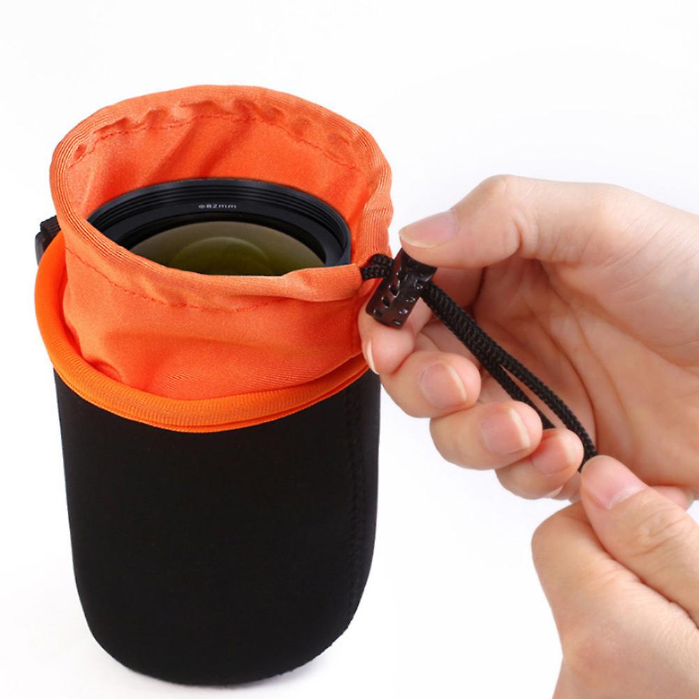4Pcs/Set DSLR Camera Lens Protector Bag Soft Neoprene Carry Pouch Case Kit
