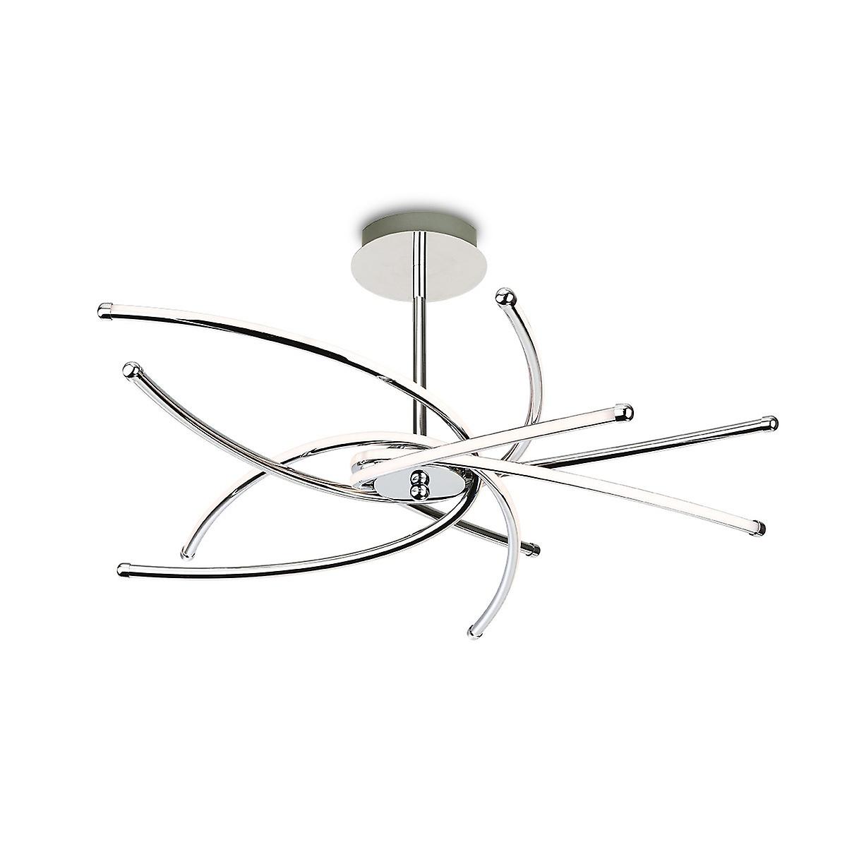 Firstlight Caprice - Integrated LED Semi Flush Light Chrome