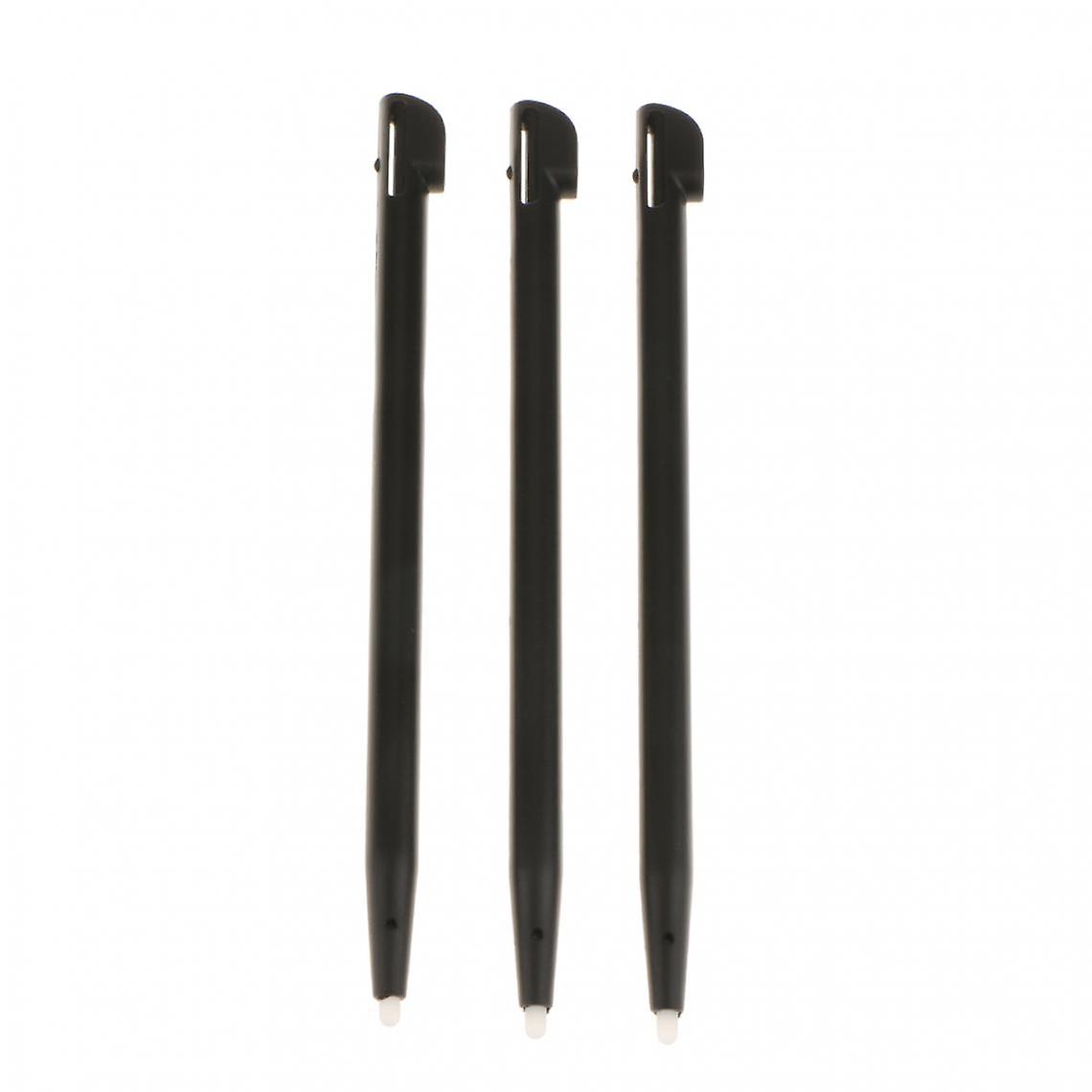 3piece Slot In Touch Screen Stylus Resistive Stylus For Nintendo 2ds Black