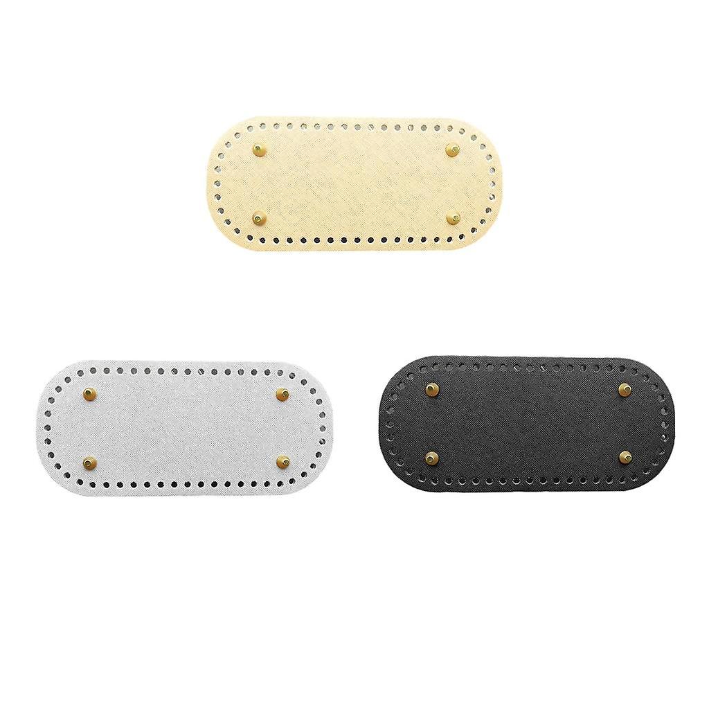 Cuir bricolage sacs fond tapis pad insert remplacement blanc noir abricot