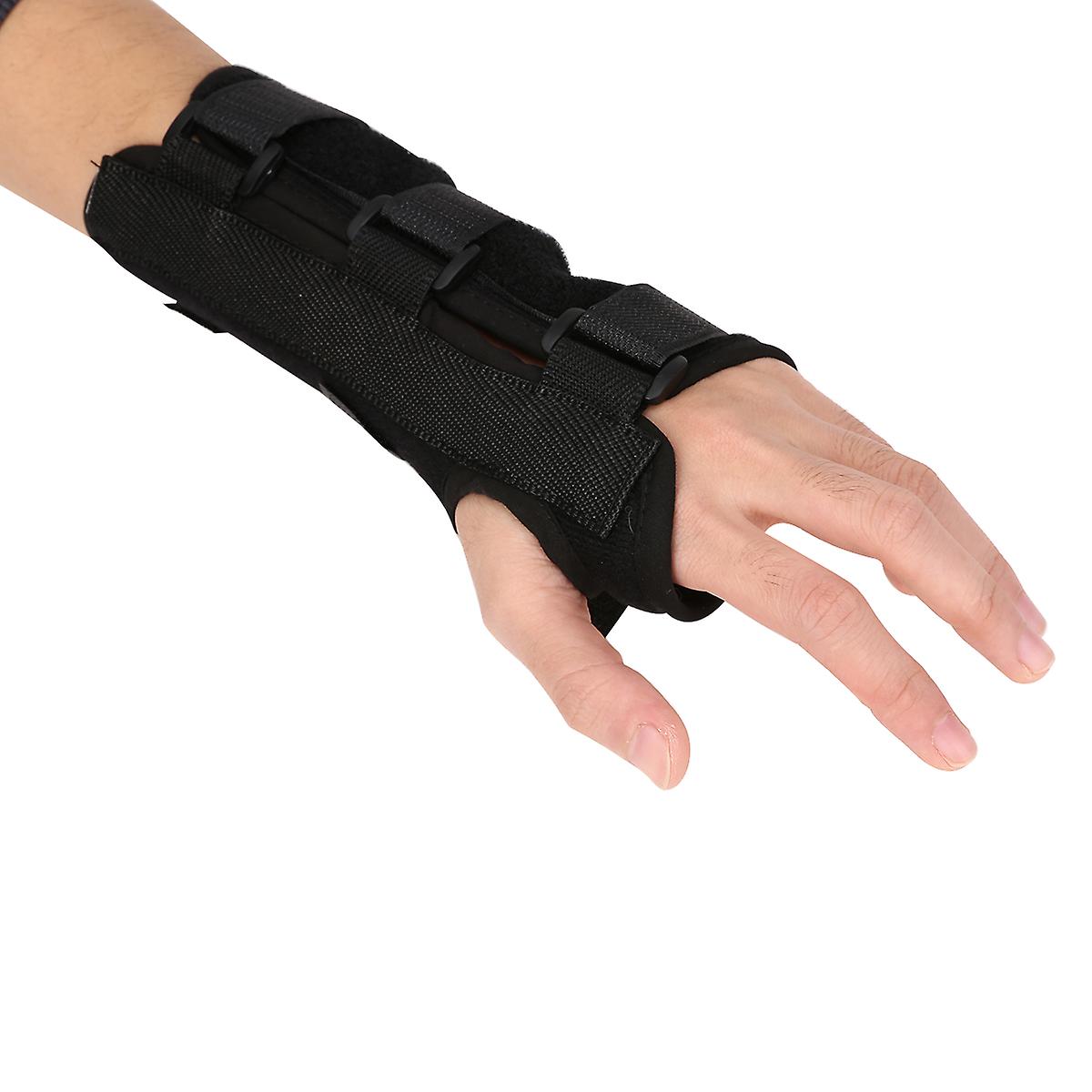 Wrist Support Brace Protective Guard Gear Wristband Splint Carpal Tunnel Arthritis Sprain Adjustable Sport Support Right/left-left