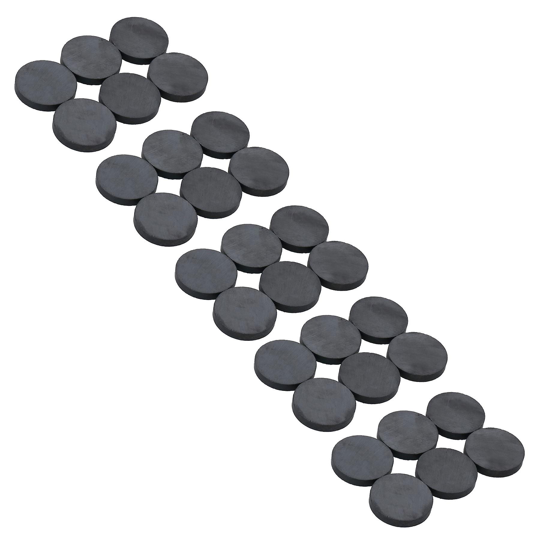 30pc Ceramic Ferrite Circular Round Disc Magnets 25mm x 4mm for Home Office
