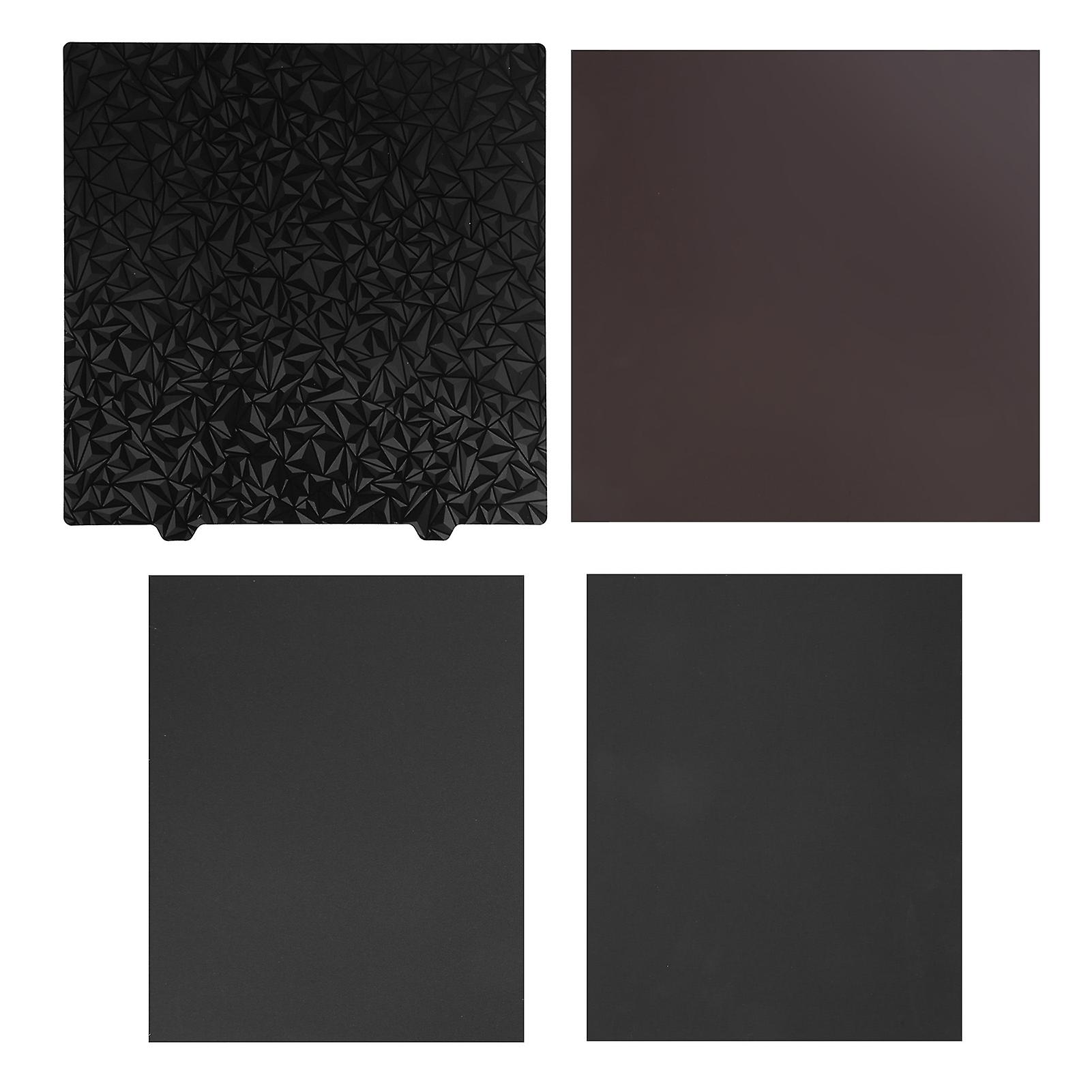 Pet Pei Byggplatta Dubbelsidig 355x355mm Utjämning Pulveriserad Fjäder Stål 3D-skrivare Utskriftsbädd För Voron 350 V2 Stålplåt