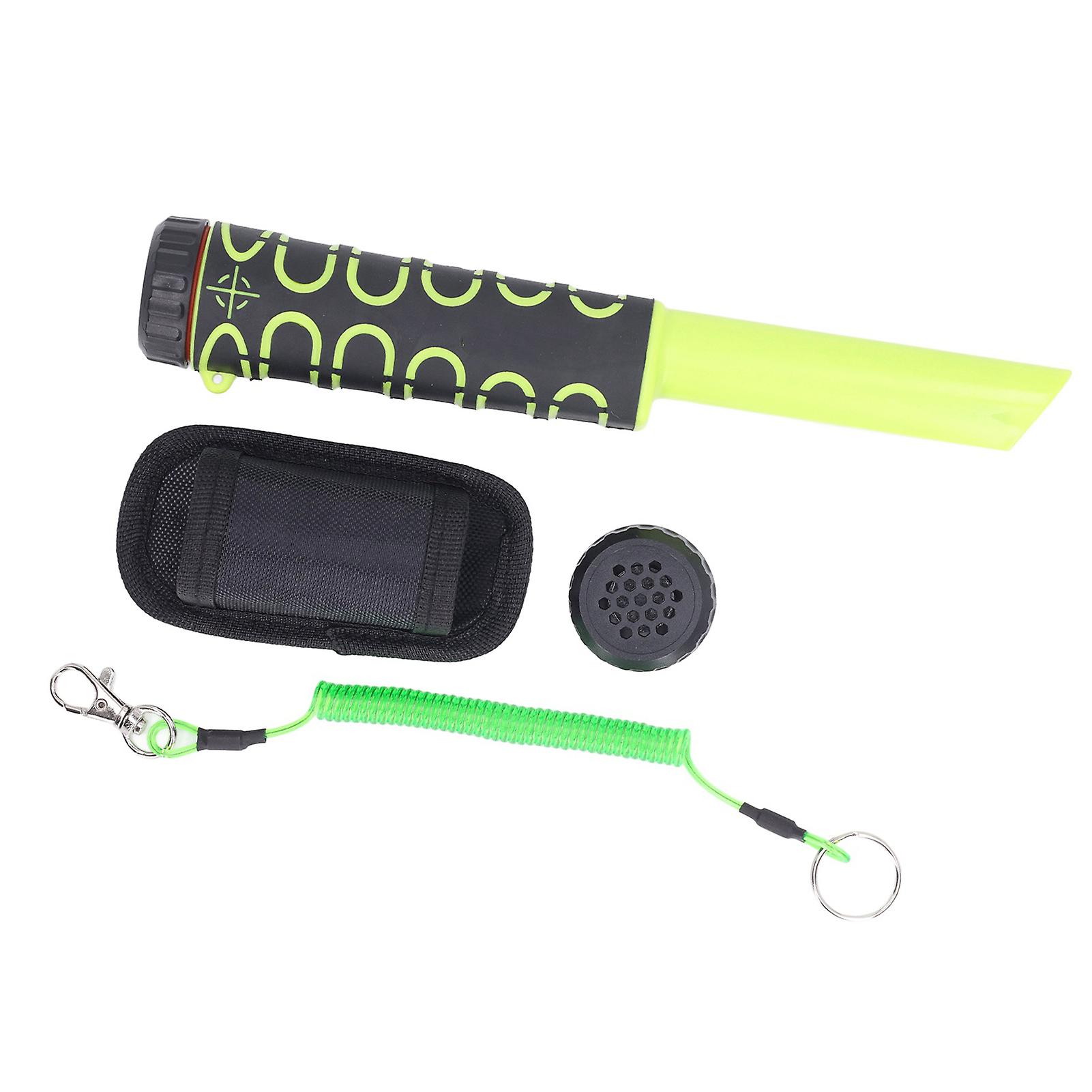 Risegun Underwater Metal Detector IP68 Fully Waterproof Treasure Hunting Handheld Portable Pin Pointer High Sensitivity Green