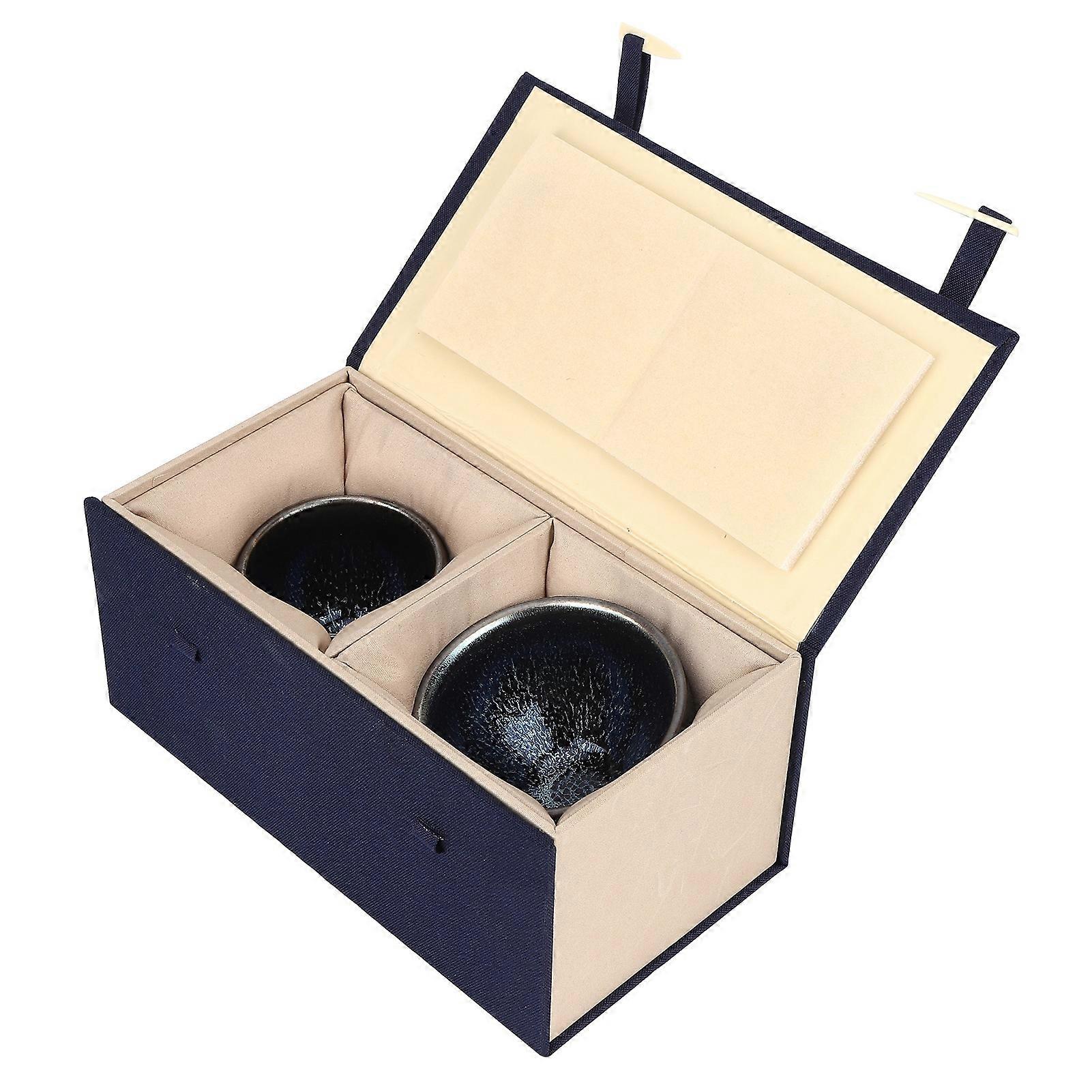 2Pcs Ceramic Cups Glazed Tea Cup Teaware Drinkware Gift Handicrafts Kitchen Utensils