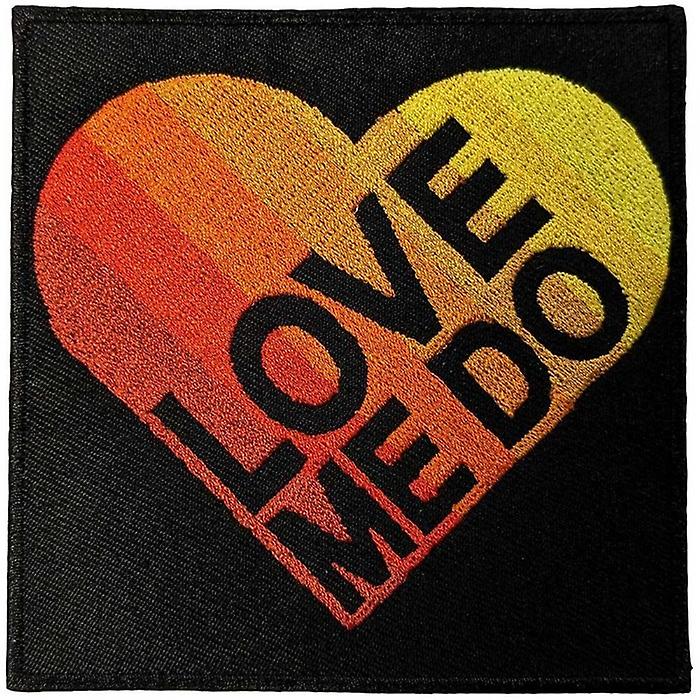 The Beatles Love Me Do Woven Gradient Heart Iron On Patch
