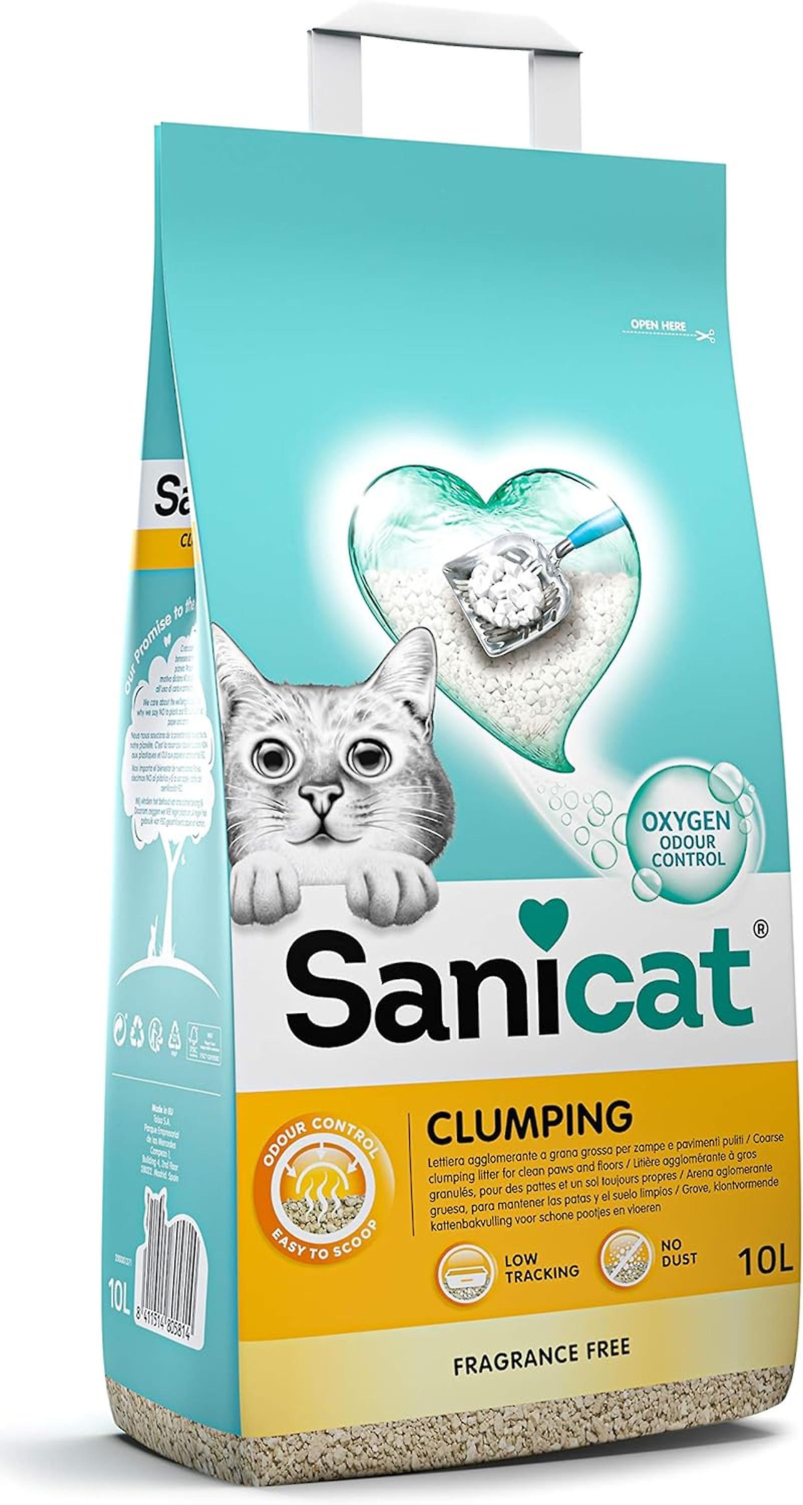 Sanicat Classic Unscented Cat Litter 10L
