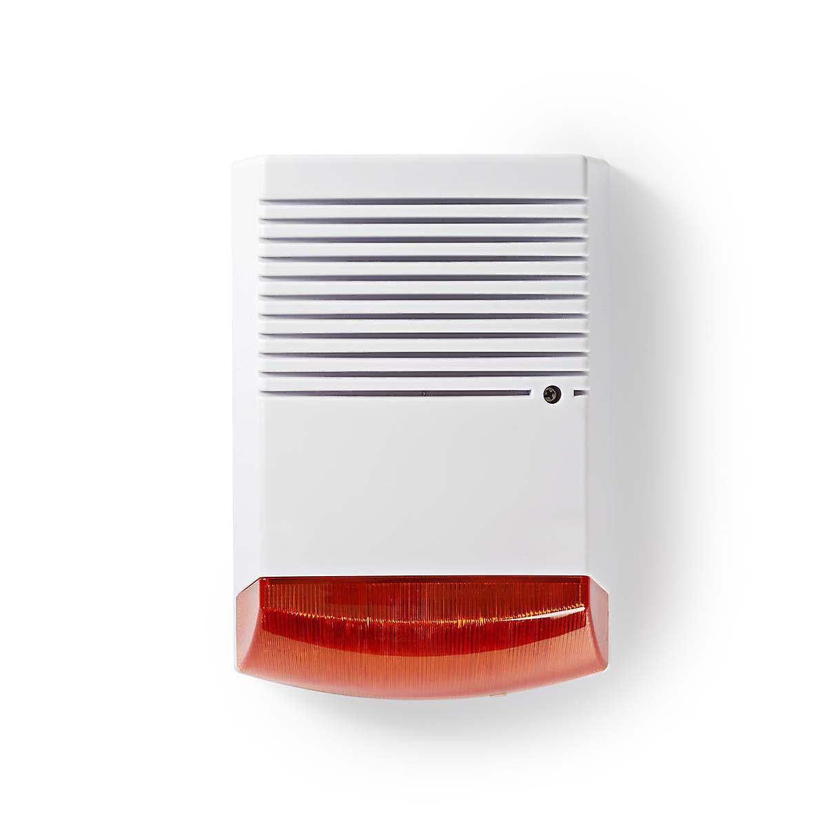 Dummy Security Siren | IP44 | Battery Powered | Outdoors | Orange / White