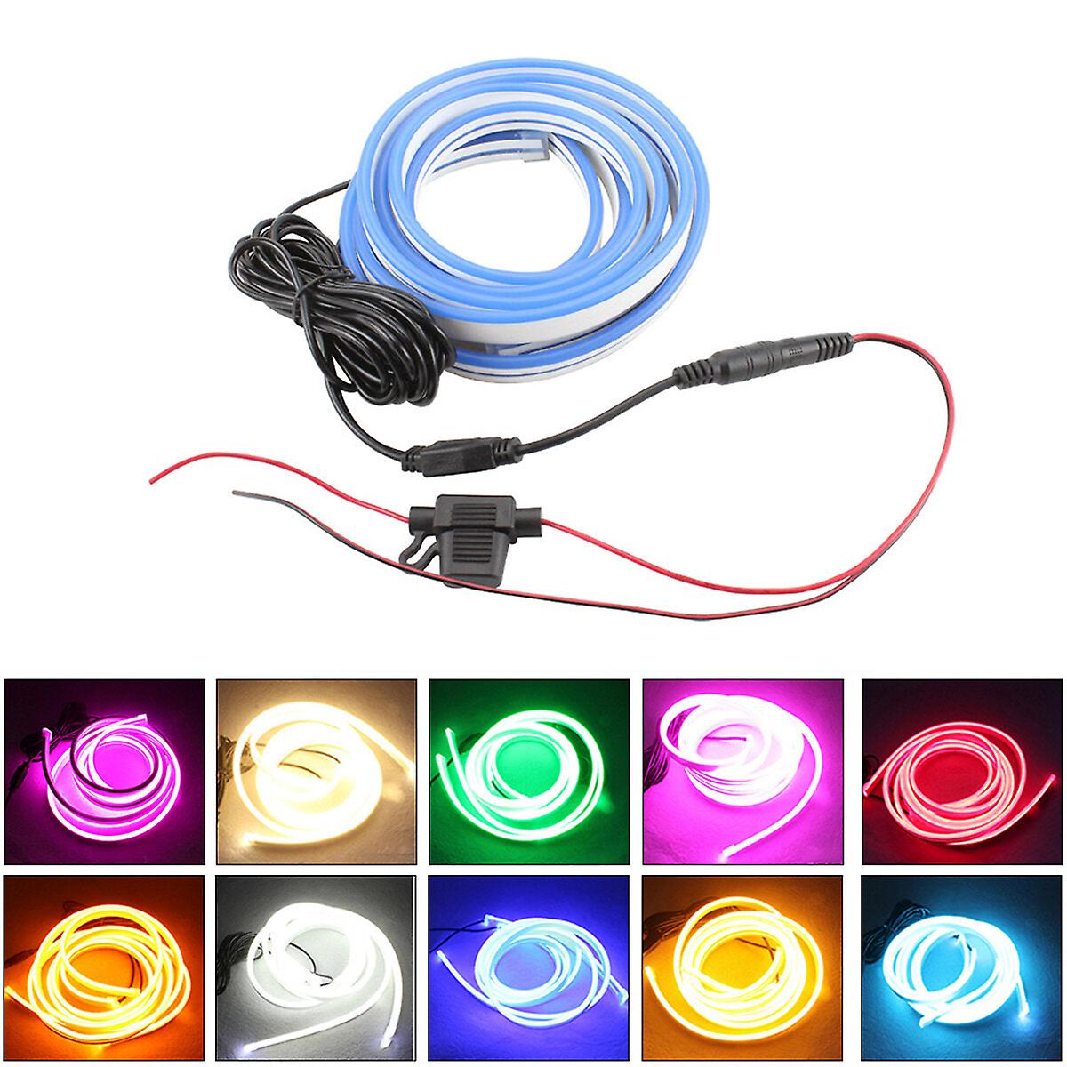 2Pcs Hood Led Light Strip Grilles Under Spoiler Scanning Led Knight Rider