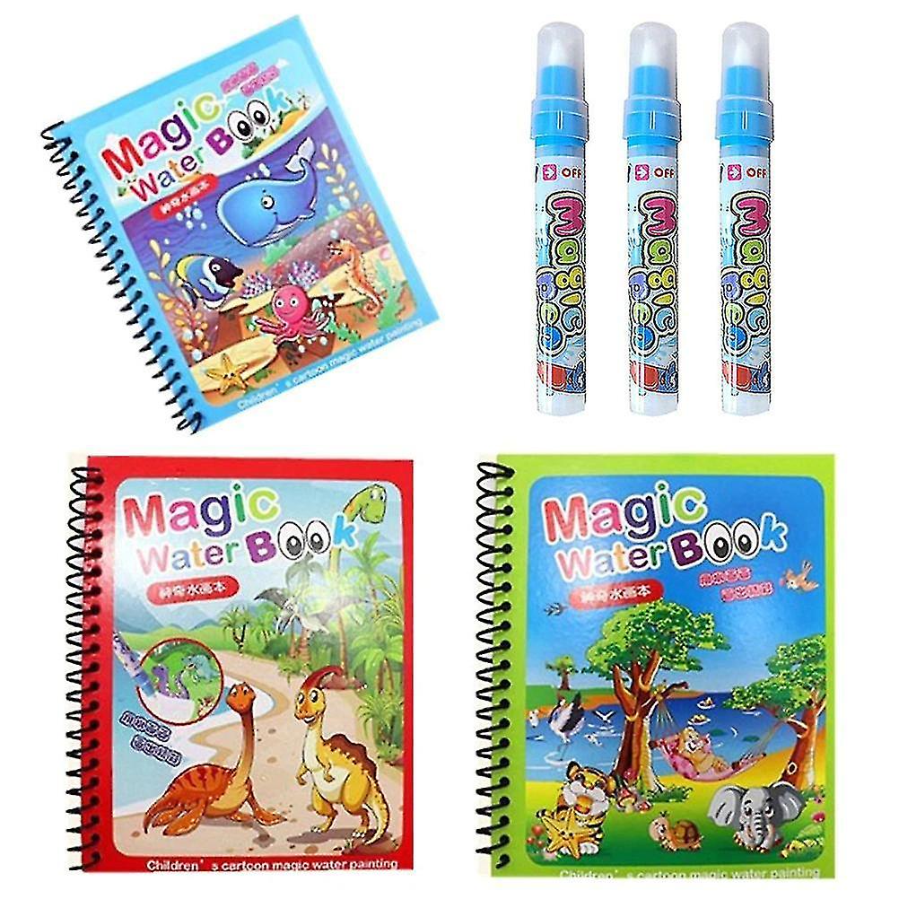 3pcs/ロットマジック水ドローイングブックぬりえ WS19005
