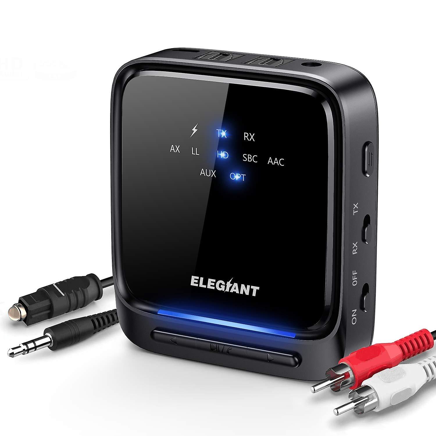 Ricevitore trasmettitore Bluetooth 5.0 Elegiant, splitter wireless della  scheda audio bluetooth (digi ottico | Fruugo IT