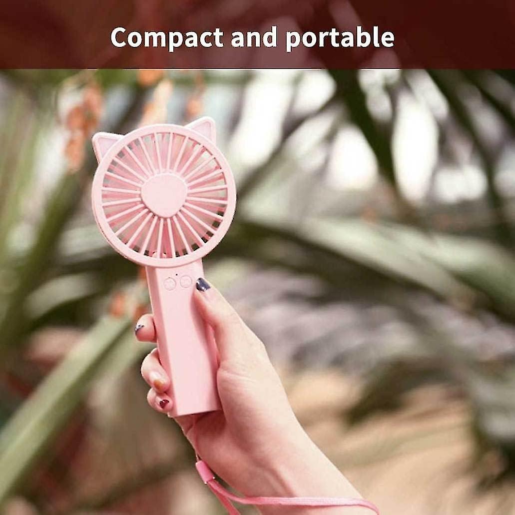 1200mAh Handheld Fan Portable USB Rechargeable