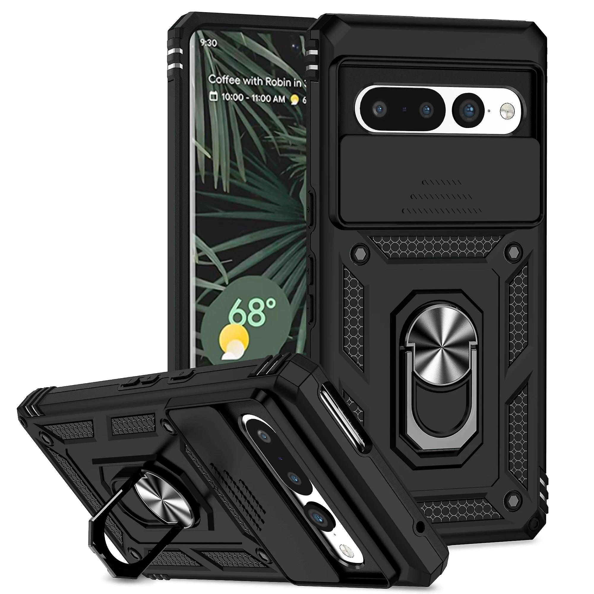 Shockproof Armor Case Slide Lens Cover For Google Pixel 7