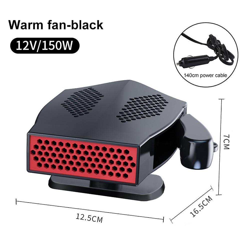 Speed Hot Fan Easy To Use Durable Effective Convenient Portable Car Interior Car Electric Heating Appliance Rotated 360 Degrees