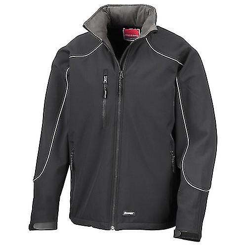 WORK-GUARD by Result Unisex Adult Ice Fell Hooded Soft Shell Jacket