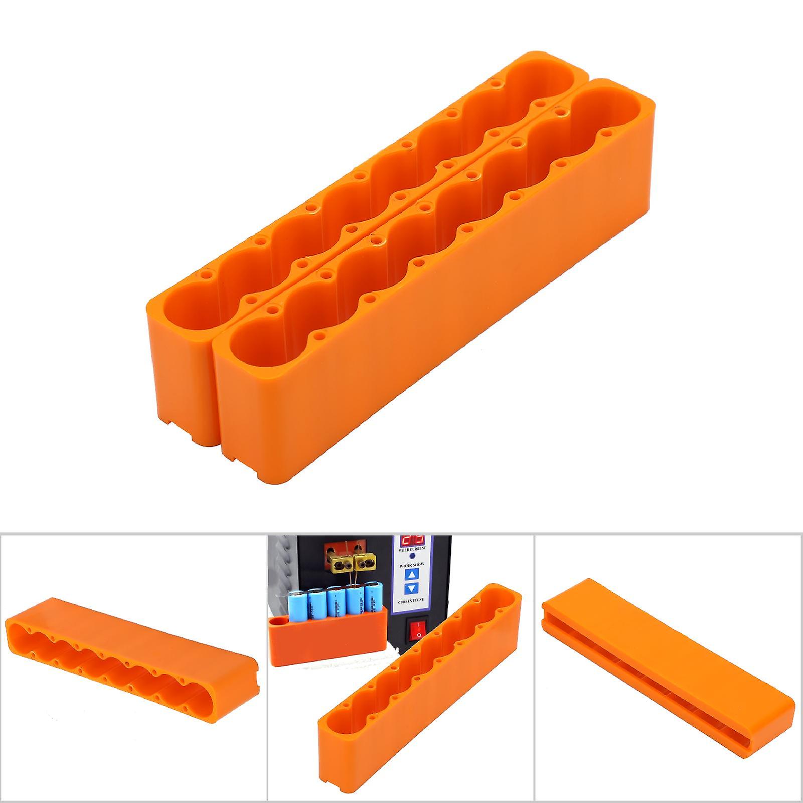 2PCS Adjustable 8-Section Plastic 18650 Battery Spot Welding Clamp