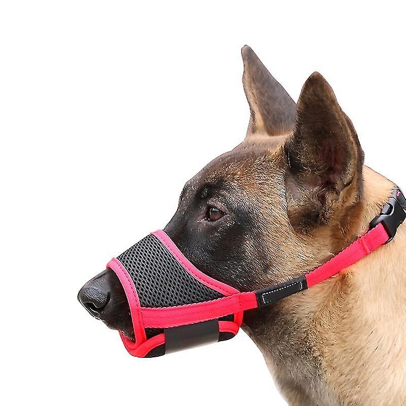 Dog Muzzle, Soft Nylon Anti-dropping Muzzle, Air Mesh Breathable Drinkable Dog Muzzle With Adjustabl