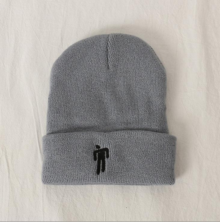 Light Gray Suitable For Autumn And Winter Knitted Hats, Hip Hop Hats, Woolen Hats, European And American Men Az13722