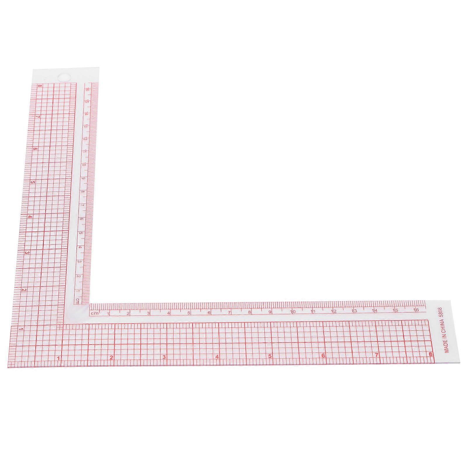 Square Ruler Lshaped Right Angle Scale Pmma Pvc Measurement Tailor Drawing Diy Craft Tool