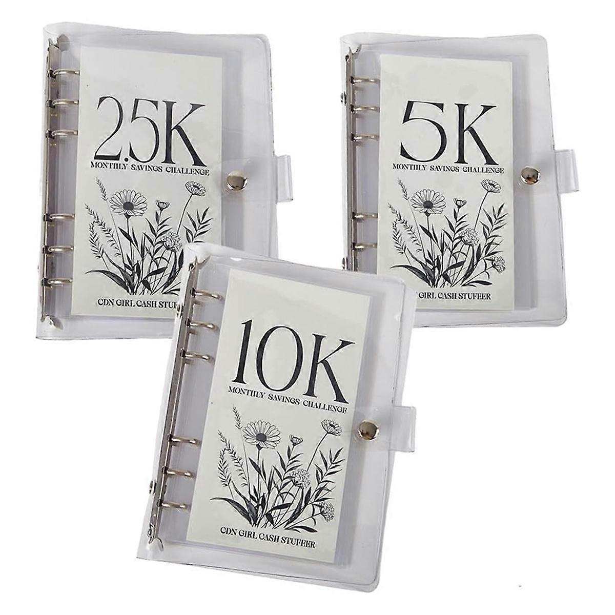 5k/10k/2.5k Savings Challenges Book 12 Month Money Saving Binder 12 Month Savings Challenges Easy and Fun Way to Save