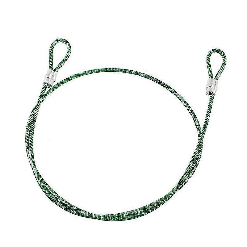 1.5 / 2/3/4/5 / 6mm الفولاذ المقاوم للصدأ سلك حبل حبال كابل رفع الجمعيات مع حلقات العين المثبتة طلاء حبل الغسيل المضادة للسرقة