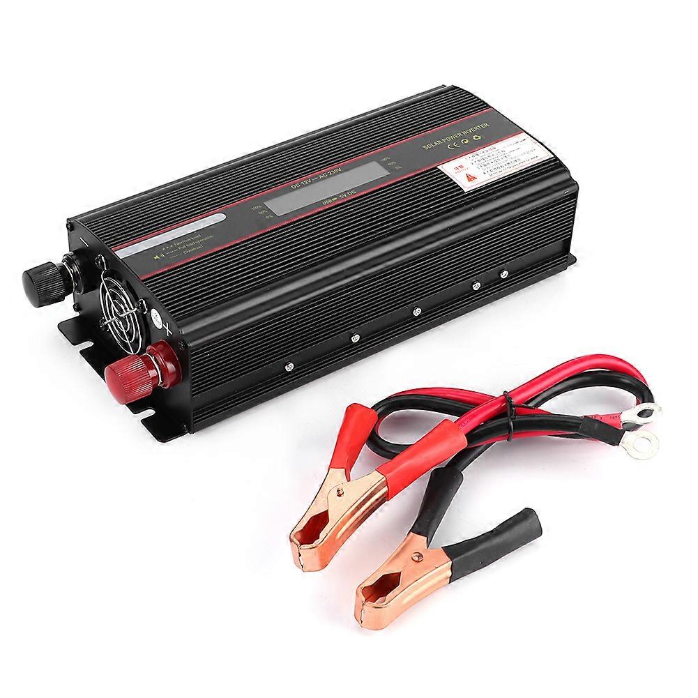 4000W 12V to 220V Power Voltage Inverter Transformer Correction Sine Wave for Home Car Emergency E2U811